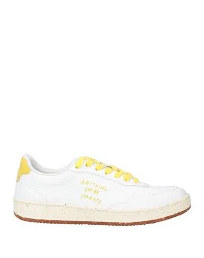 Acbc Woman Sneakers White Size 5.5 Textile Fibers