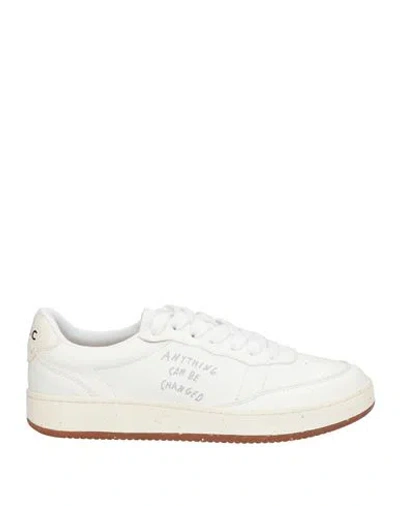 Acbc Woman Sneakers White Size 7 Leather