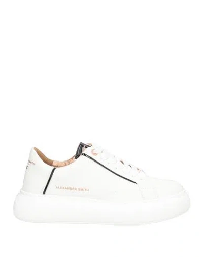 Acbc X Alexander Smith Woman Sneakers White Size 8 Leather