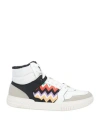 Acbc X Missoni Man Sneakers White Size 14 Textile Fibers In White