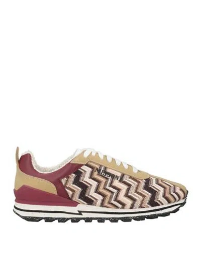 Acbc X Missoni Woman Sneakers Sand Size 6.5 Textile Fibers