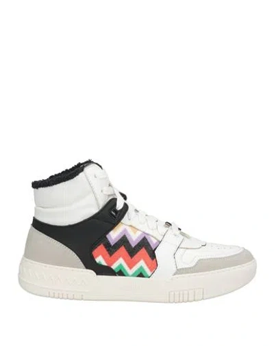 Acbc X Missoni Woman Sneakers White Size 8 Textile Fibers