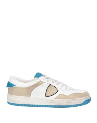 Acbc X Philippe Model Man Sneakers Beige Size 9 Textile Fibers, Leather
