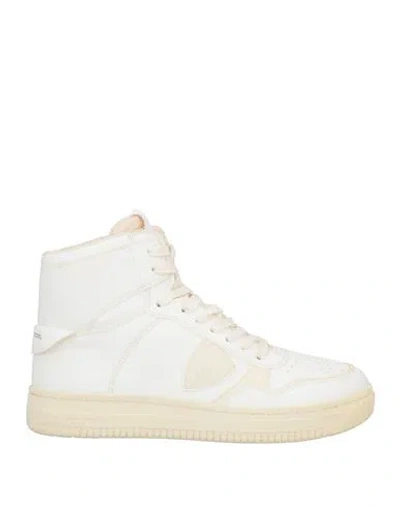 Acbc X Philippe Model Man Sneakers White Size 9 Leather
