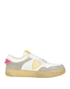 Acbc X Philippe Model Woman Sneakers White Size 7 Leather In White