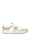 Acbc X Philippe Model Woman Sneakers White Size 8 Leather In White