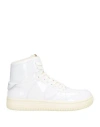 Acbc X Philippe Model Woman Sneakers White Size 7 Leather, Textile Fibers