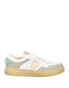 Acbc X Philippe Model Woman Sneakers White Size 8 Leather In White