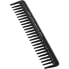 Acca Kappa Carbonium Coarse Tooth Comb In Black