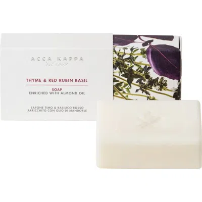 Acca Kappa Thyme & Red Rubin Basil Soap In White