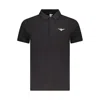 Accademia Militare Black Cotton Polo Shirt In Black