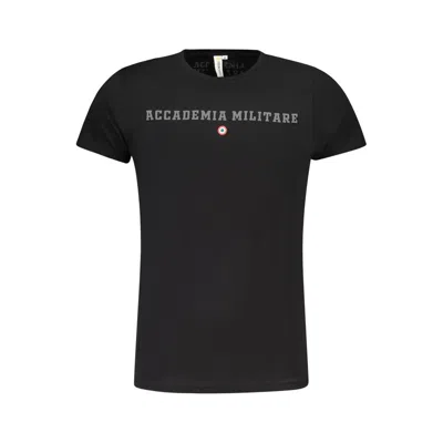 Accademia Militare Black Cotton T-shirt