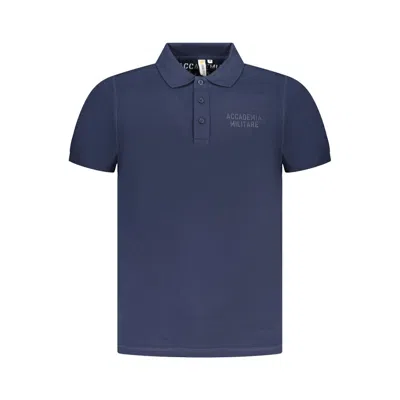 Accademia Militare Blue Cotton Polo Shirt