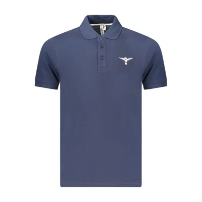 Accademia Militare Blue Cotton Polo Shirt