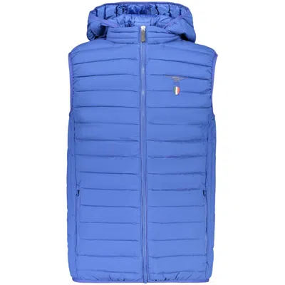 Accademia Militare Blue Polyester Sleeveless Jacket