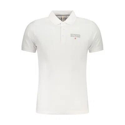 Accademia Militare White Cotton Polo Shirt