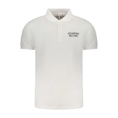 ACCADEMIA MILITARE WHITE COTTON POLO SHIRT