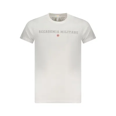 Accademia Militare White Cotton T-shirt In Neutral
