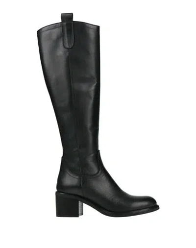 Accademia Woman Boot Black Size 5 Leather