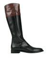 Accademia Woman Boot Black Size 8 Calfskin In Black
