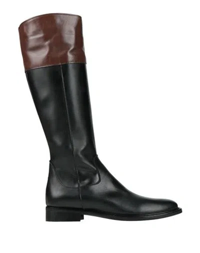 Accademia Woman Boot Black Size 8 Calfskin