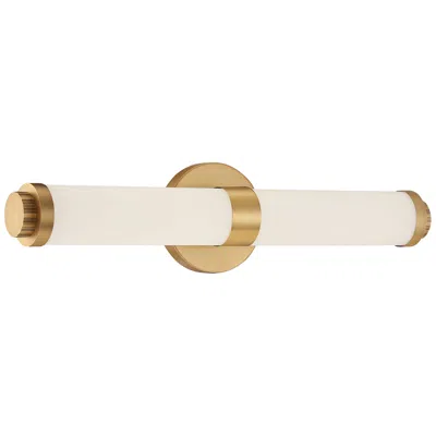 Access Aqua 19 1/4" Wide Brushed Gold Metal Bar Led Bath Light