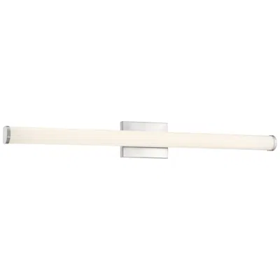 Access Arc - Vanity - 36" - Brushed Steel - White Acrylic In Multi