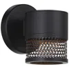 Access Ari Grid 6" High Black Led Wall Sconce
