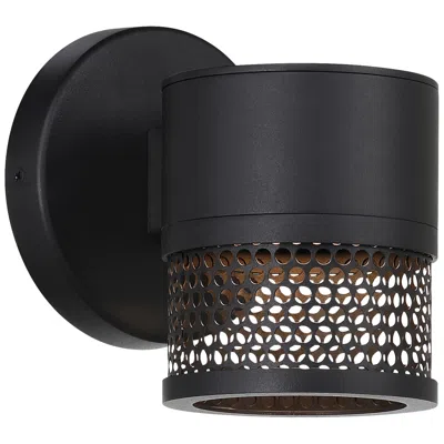 Access Ari Grid 6" High Black Led Wall Sconce