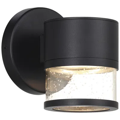 Access Ari Seedy 6" High Black Led Wall Sconce