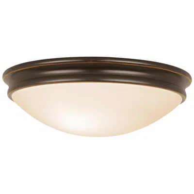 Access Atom - Flush Mount - E26 Led - Oil-rubbed Bronze Finish - Opal Acrylic