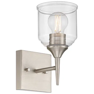 Access Beacon 10" High Brushed Steel Wall Sconce