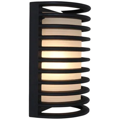Access Bermuda 10 1/2" High Black Bulkhead Outdoor Wall Light