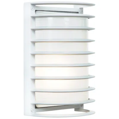Access Bermuda 5" White Wet Rated Led Bulkhead W/ Ribbed Frosted