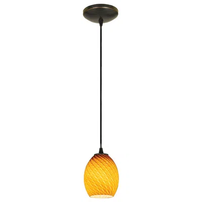 Access Brandy Firebird - Cord - Oil Rubbed Bronze Finish - Amber Firebird Shade