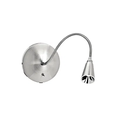Access Brushed Steel Led Gooseneck Wall Lamp