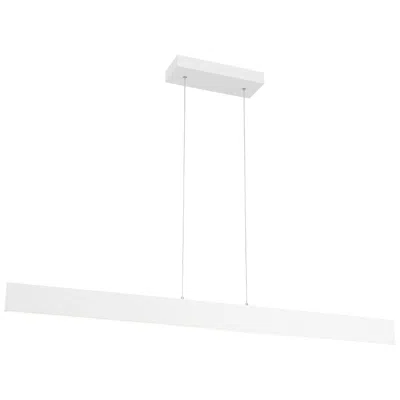 Access Carmel - Led Rectangular Island Light - Matte White Finish - Acrylic Lens
