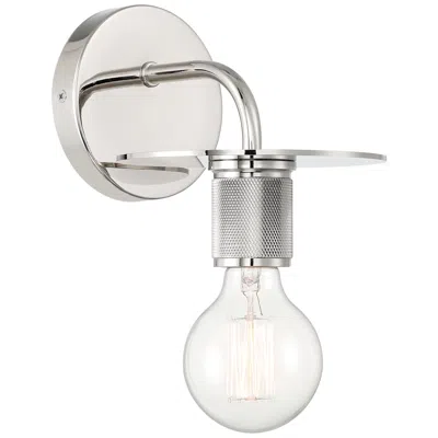Access Central 6" High Polished Nickel Wall Sconce