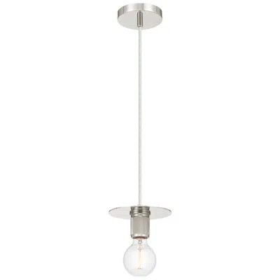 Access Central 6" Wide Polished Nickel Pendant