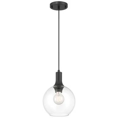 Access Chantelle 8" Wide Matte Black Pendant