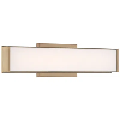 Access Citi - Led Vanity - Antique Brushed Brass With Acrylic Lens Shade - 20 W