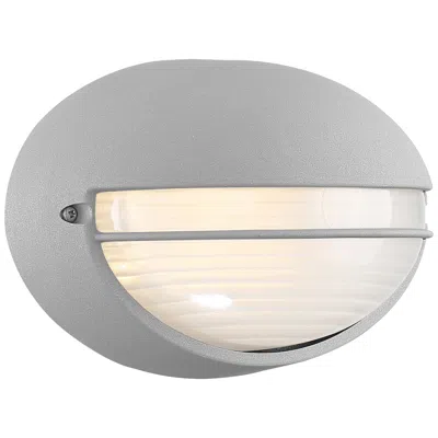 Access Clifton 5 1/4" High Satin Oval Led Outdoor Wall Light