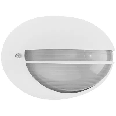 Access Clifton 5 1/4" High White Oval Led Outdoor Wall Light