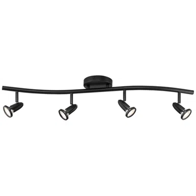 Access Cobra - 4-light Led Wall Or Ceiling Spotlight Bar - Black Finish