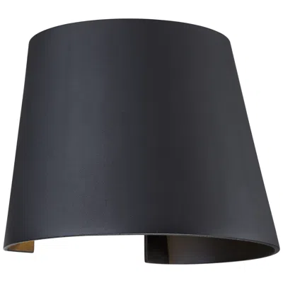 Access Cone 6" High Black Metal Led Outdoor Wall Light