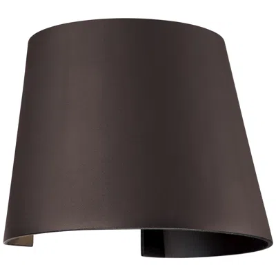 Access Cone 6" High Bronze Metal Led Outdoor Wall Light