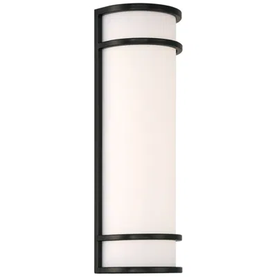 Access Cove 18" High Black Dual Voltage Led Outdoor Wall Mount With Acrylic L