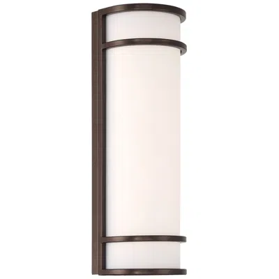 Access Cove 6.25" Dual Voltage Bronze Led Outdoor Wall Sconce