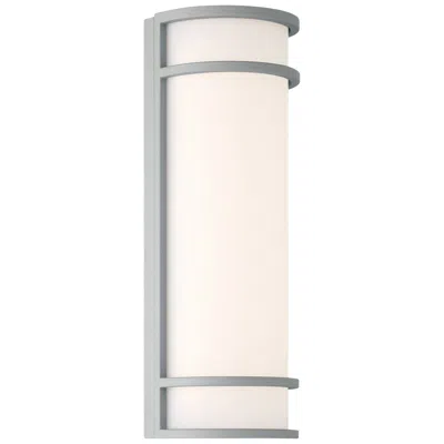 Access Cove 6.25" Dual Voltage Satin Led Outdoor Wall Sconce