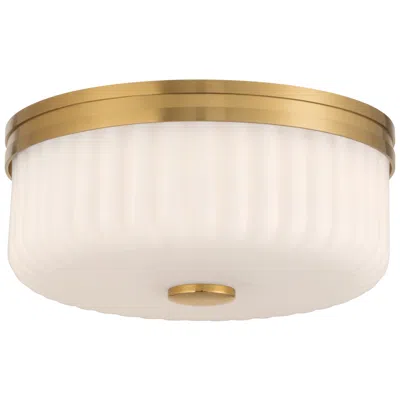 Access Daniella 11" Wide Antique Brass Led Flush Mount